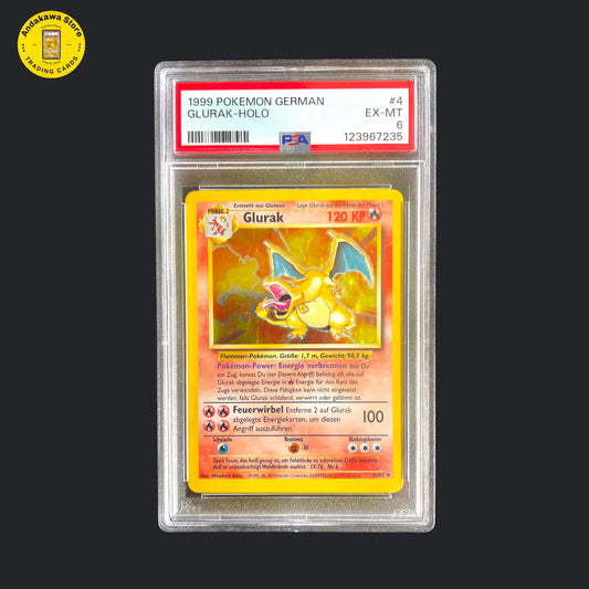HOLO PSA 6 Pokemon Glurak Base Set 4/102