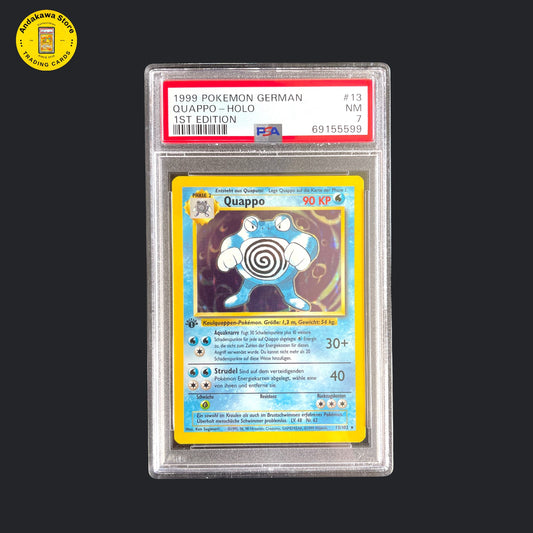 HOLO PSA 7 Pokemon Quappo Base Set 1. Edition 13/102