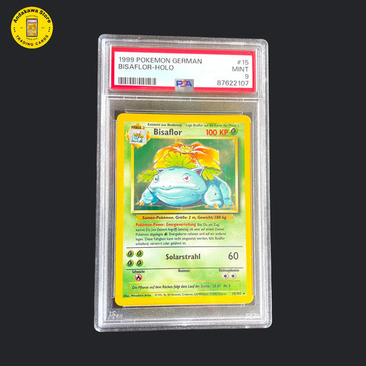 HOLO PSA 9 Pokemon Bisaflor Base Set 15/102