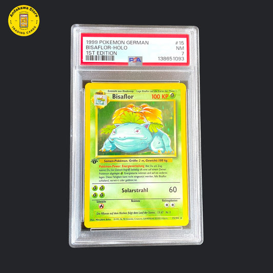 HOLO PSA 7 Pokemon Bisaflor Base Set 1. Edition 15/102