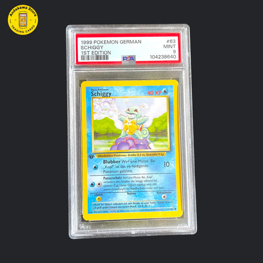 PSA 9 Pokemon Schiggy Base Set 1. Edition 63/102