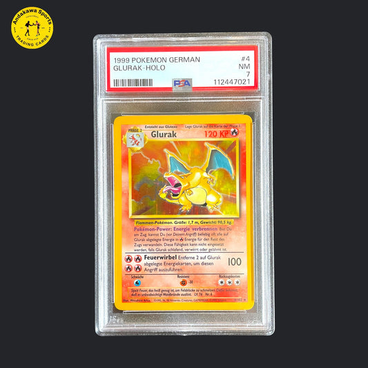 HOLO PSA 7 Pokemon Glurak Base Set 4/102
