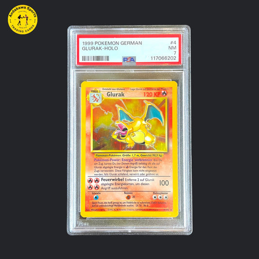HOLO PSA 7 Pokemon Glurak Base Set 4/102