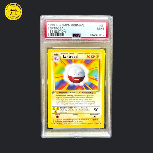 PSA 9 Pokemon Lektrobal Base Set 1. Edition 21/102