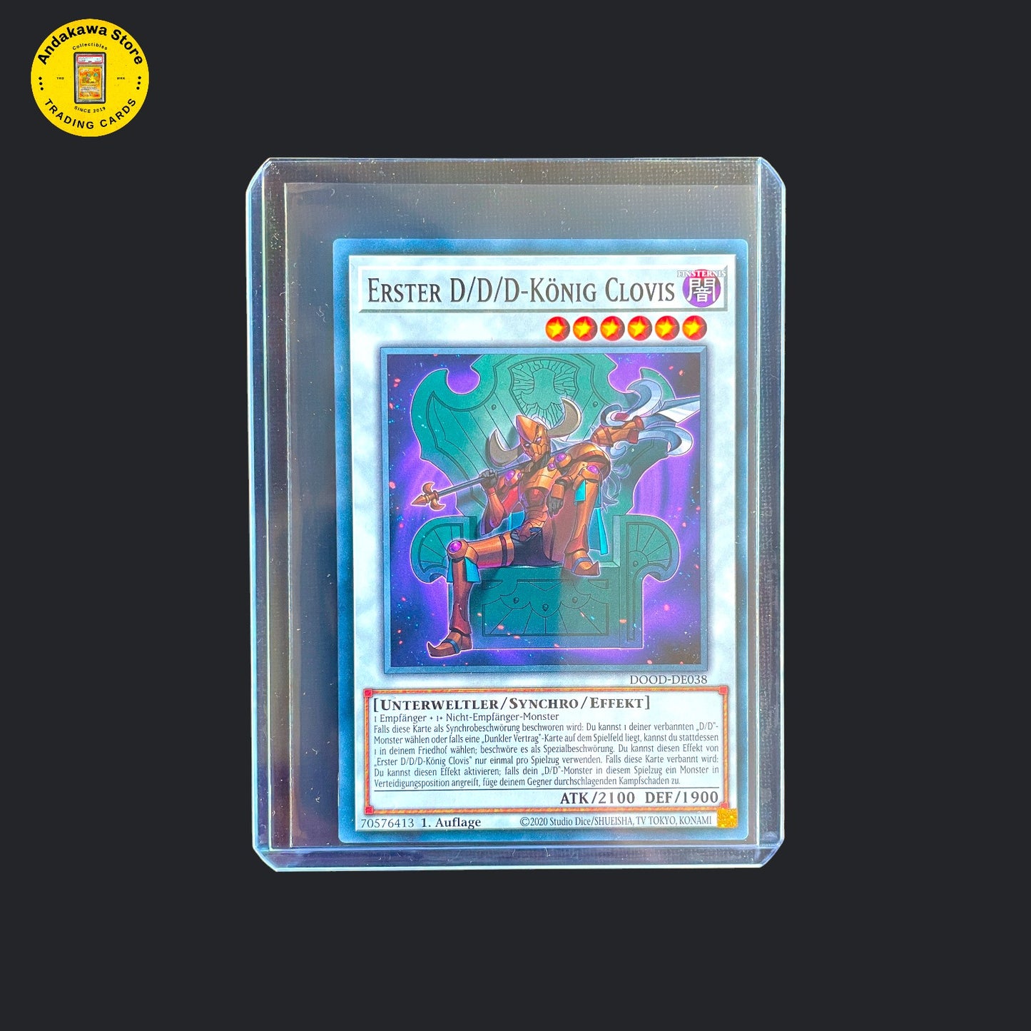Yu-Gi-Oh Erster D/D/D-König Clovis - Doom of Dimensions DOOD-DE038